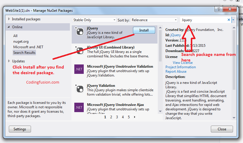 Multiple Ways To Install Nuget Packages In Visual Studio